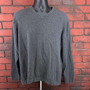 Chatham‎ Road Woman's Large Grey Sweatshirt V-Neck